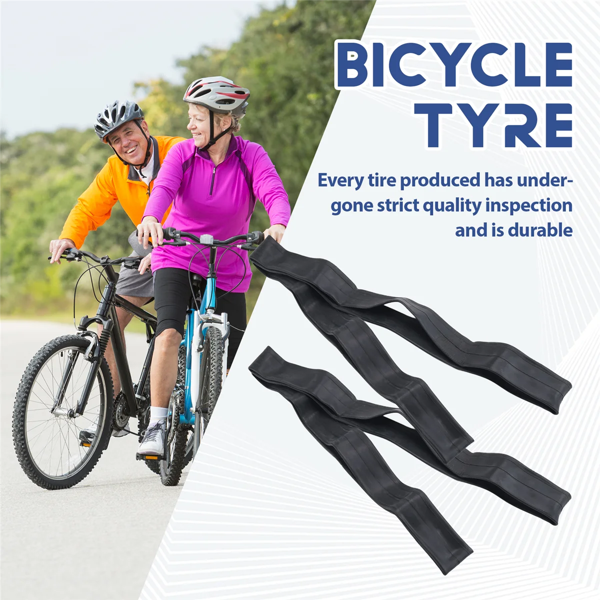 SMIEA 2PCS Tubi bici per 26 pollici x 1.75/1.95/2.10/2.125 Pneumatico bici, Camera d'aria bici MTB con valvola Schrader Accessori per biciclette