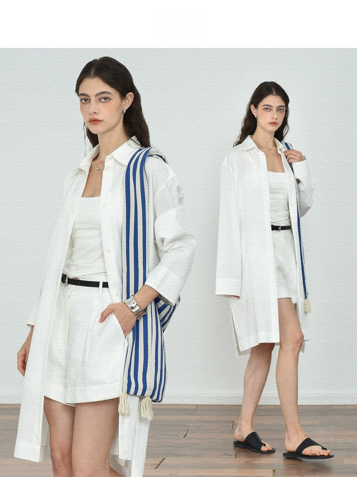 

JWSZ Textured Subtle Pattern Flexible Long irt Women's Busin Casual Loose Fit Long Sve Collar UV Protection