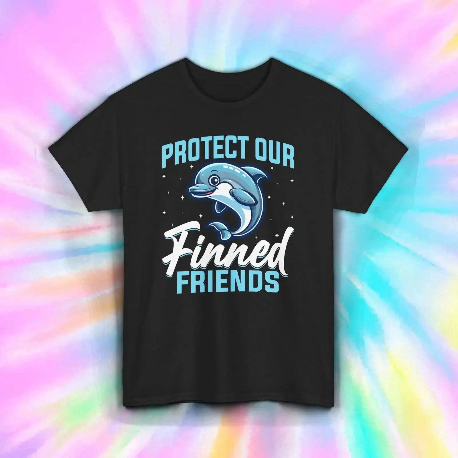 Protect Finned Friends T Shirt Save Dolphins Ocean Marine Life süßes S 5XL vintage Washed Top For Everyday Wear graphic Unisex