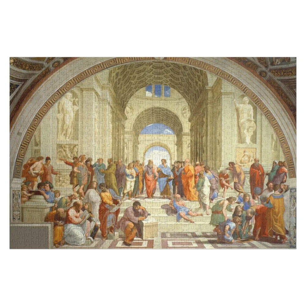 The School Of athens Jigsaw Puzzle Photo Wooden Name Custom Personalized Picture Photo Custom Puzzle