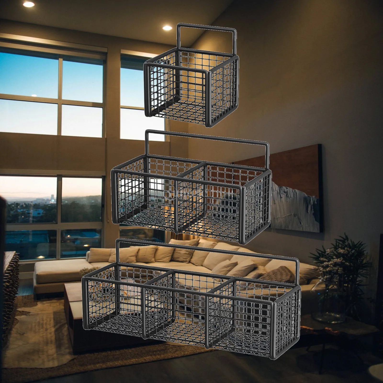 Food Storage No Pantry - Cestino da Parete per Organizzazione Dispensa,
