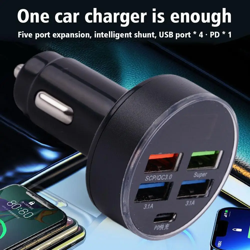Huawei,Oppo,oneplus,iPhone 14 pro max,13, 12, 11 mini,xs,pd 250w,4ポート用のタイプC USBカーチャージャー