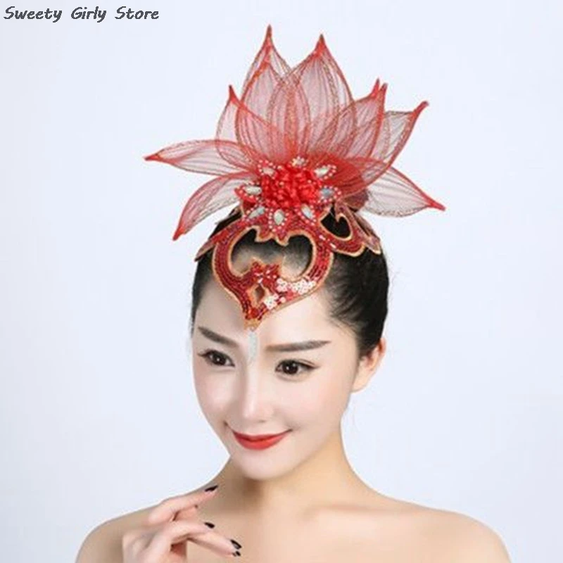 

Women Fairy Hairpin Flower Ballet Dancing Headwear Performance Dance Hair Clips Barrettes Sweet Beautiful Hairpins Cosplay Party