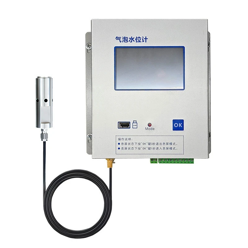 High Precision Bubble Water Level Meter Chemical Coal Mine River Water Dam Sewage Automatic Measurement Monitoring Sensor