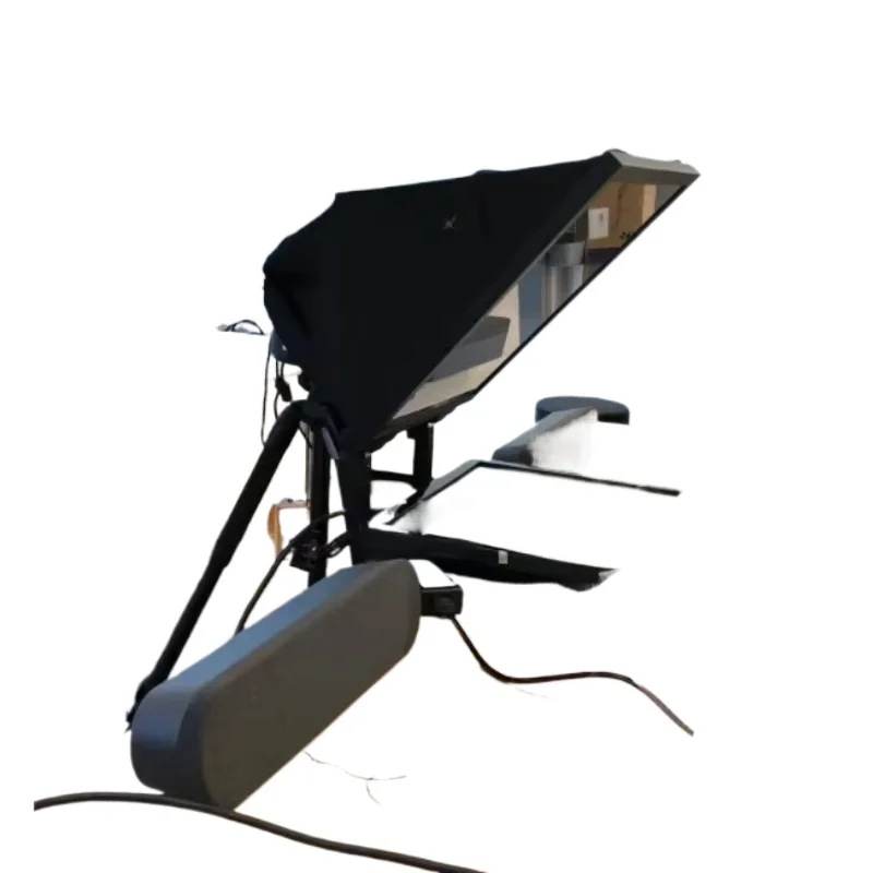 17 inch camera style broadcast teleprompter for live voice broadcasting