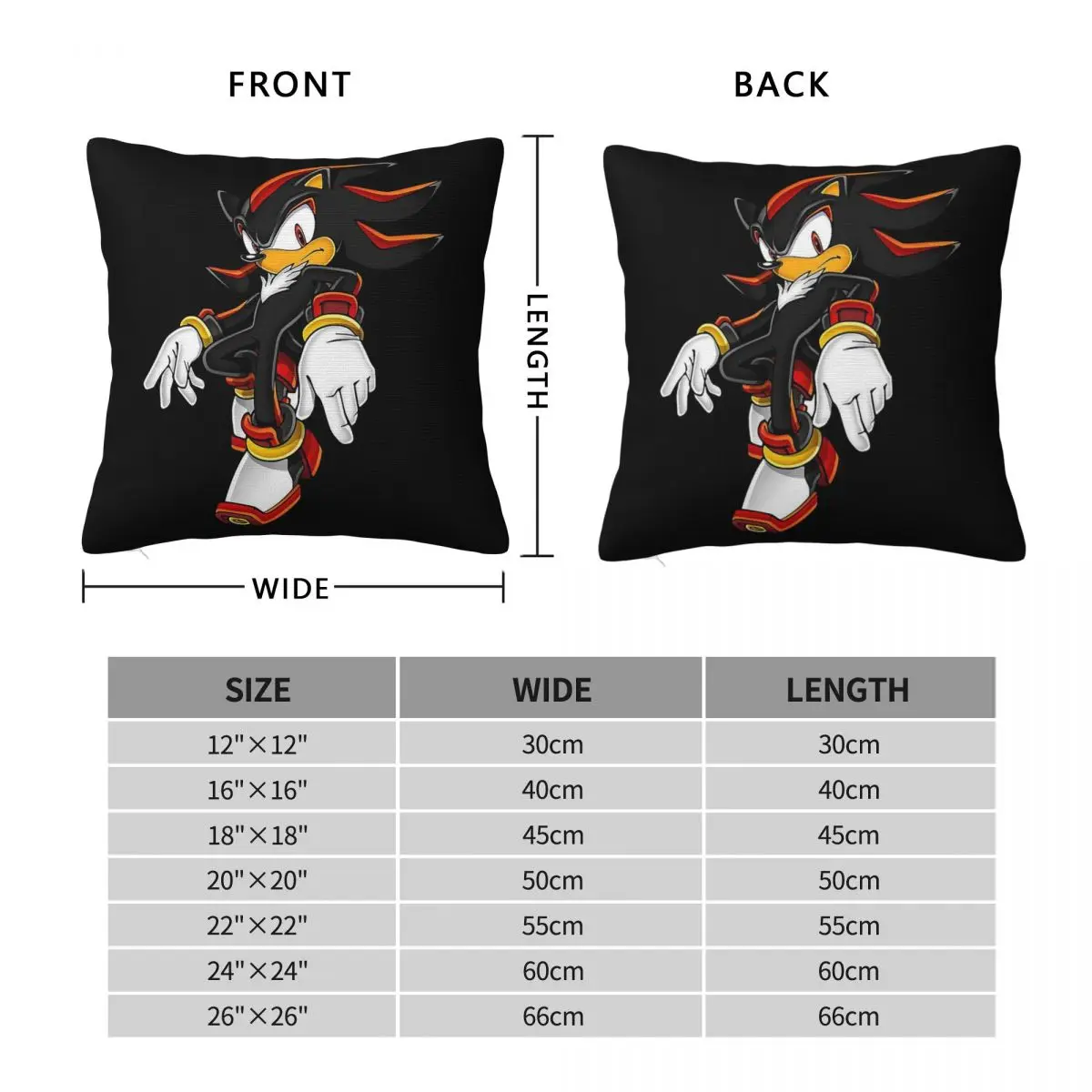 Shadow Milk Cookie Square Pillowcase Polyester Linen Velvet Printed Zip Decor Pillow Case Room Cushion Cover