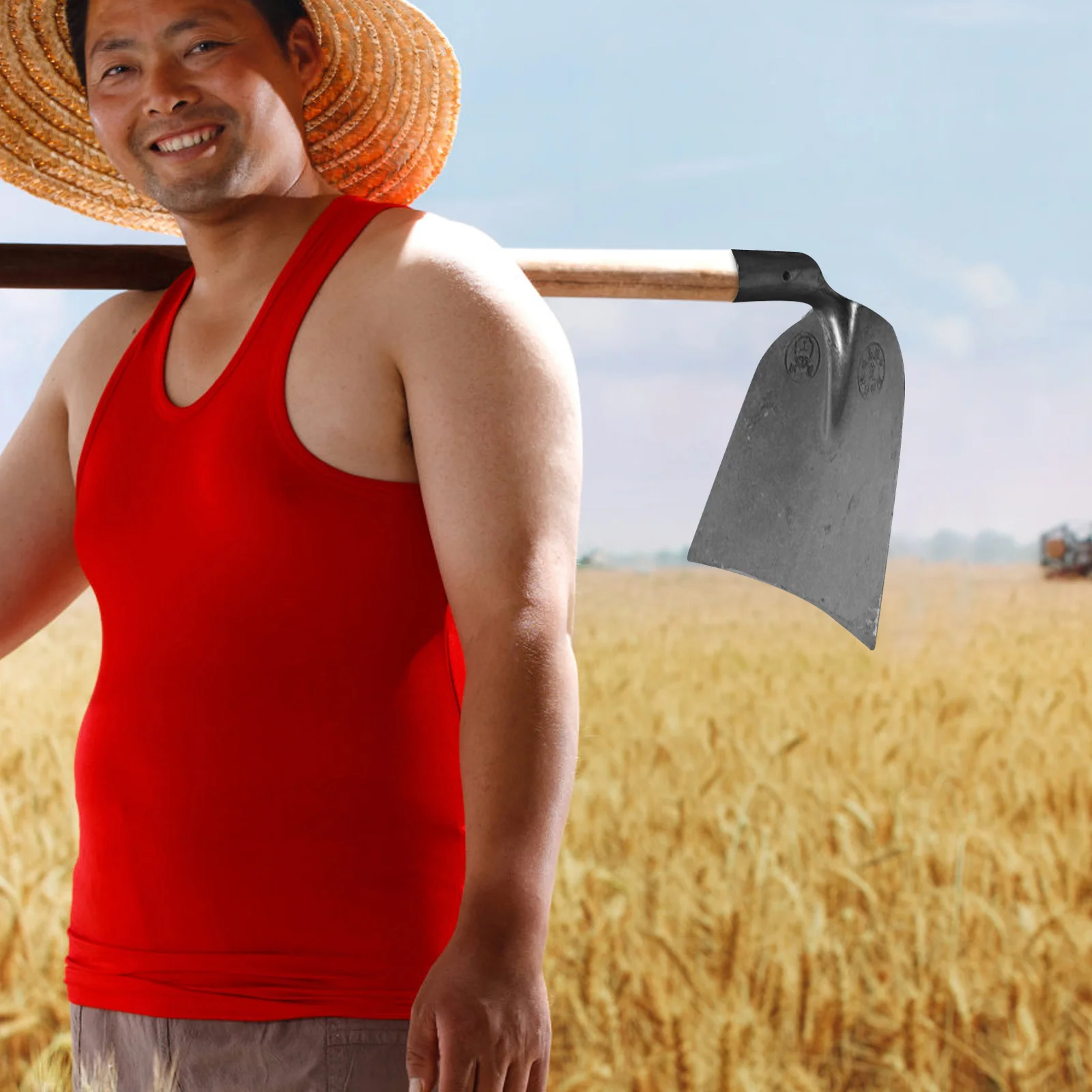 

Wide Durable Manganese Steel High Hardness Replacement Hoe Head Medium Size Farming Agriculture Tool for Home Home Hoe