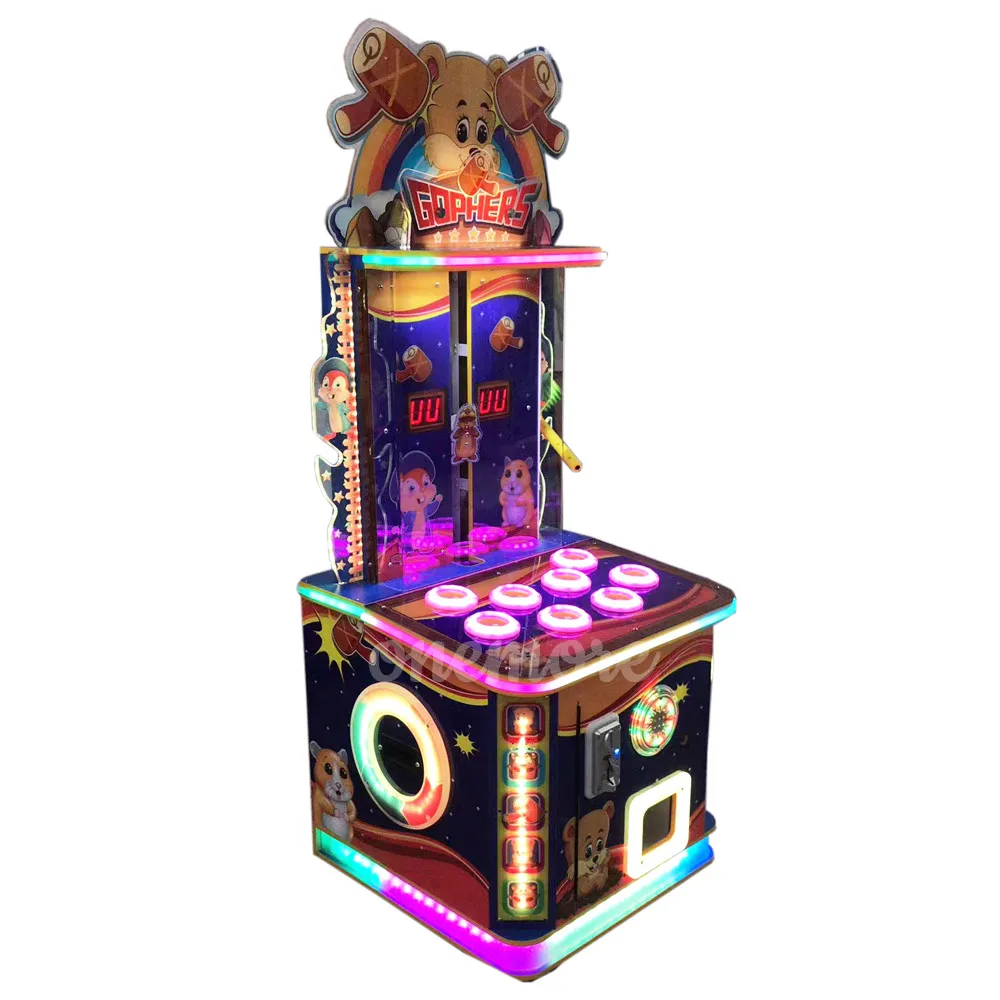 China Attractive Kid Hammer Arcade Machine Hitting Gophers Game Machine Amusement Coin Operated Machine For Fun