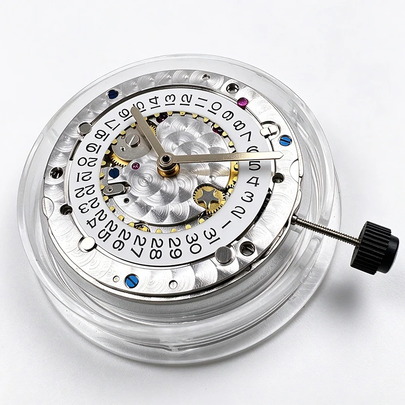 Dandong VSF Super 3135 Automatic Mechanical Movement Blue Balance Wheel Watch Movement VS 3135 Clean Factory