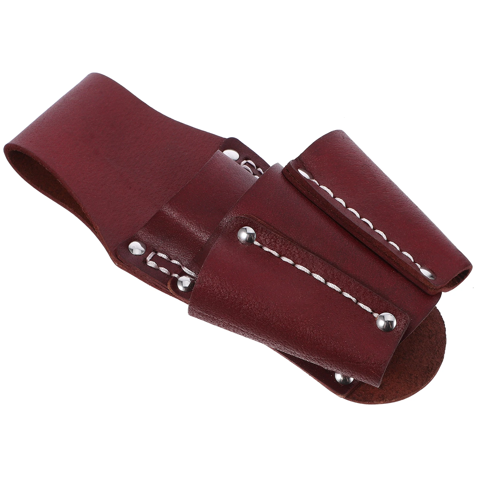 Cowhide Tool Bag Durable Repairing Tools Pouch Multiple Pockets Gardening Construction Electrical Work Storage Toolbox Portable