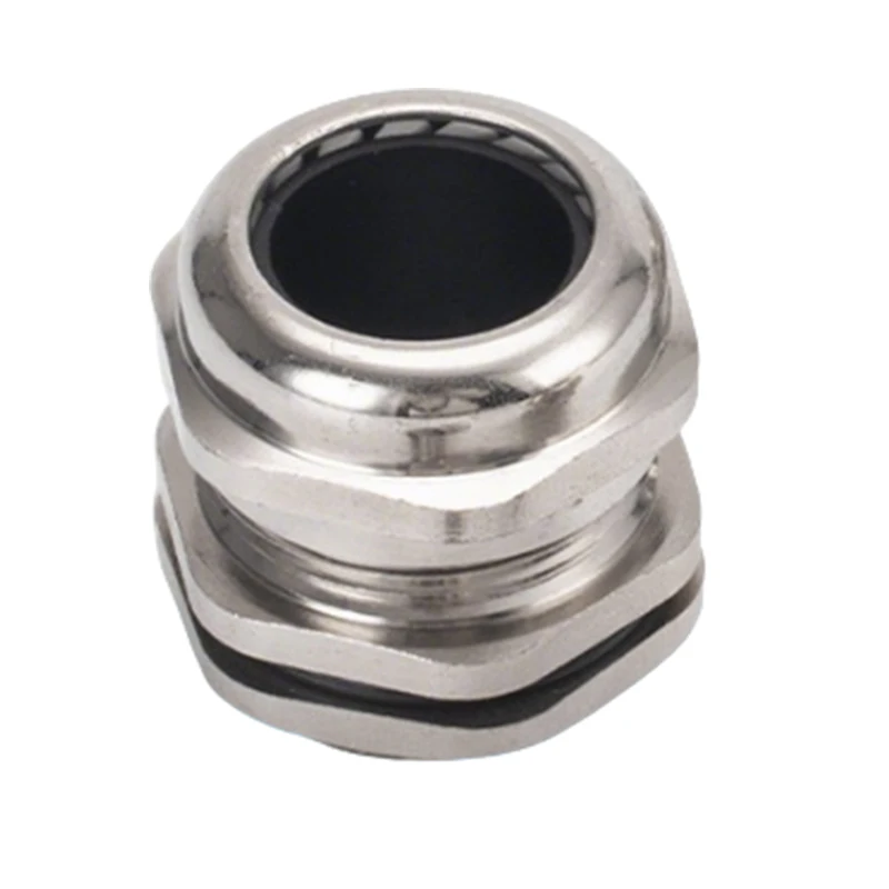 2Pcs IP68 Waterproof Cable Glands, Nickel Plated Brass Metal Cable Connector for 2-22mm Wire, Electrical Cable Management