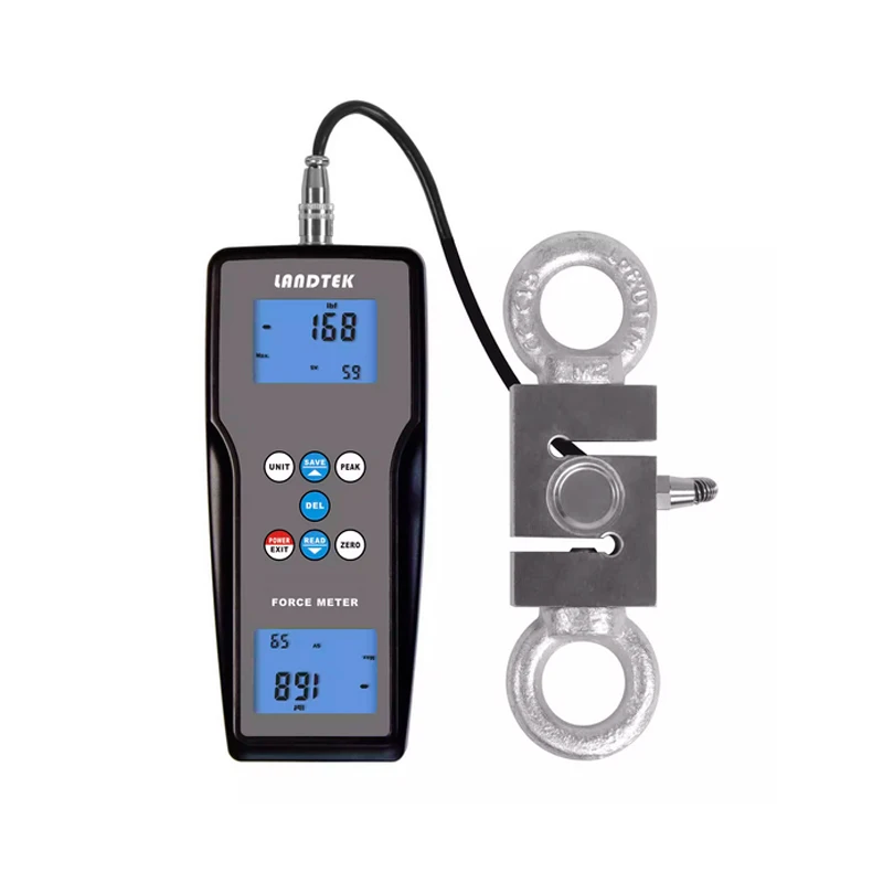 Landtek FM‑207 Digital Push Pull Force Gauge Dynamometer Tester Meter 4‑Unit for Precision Force Measuring Testing Instrument