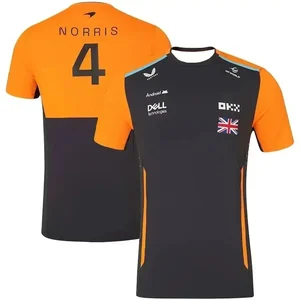 2025'te yeni bir araba, yarış, f1, lando norris takım tişört-gömlek spor elbise yarış için, nefes alabilen, çabuk kuruyan kısa kollu üst Gömlek fabrikasının ilk 10 satışı-no. 9