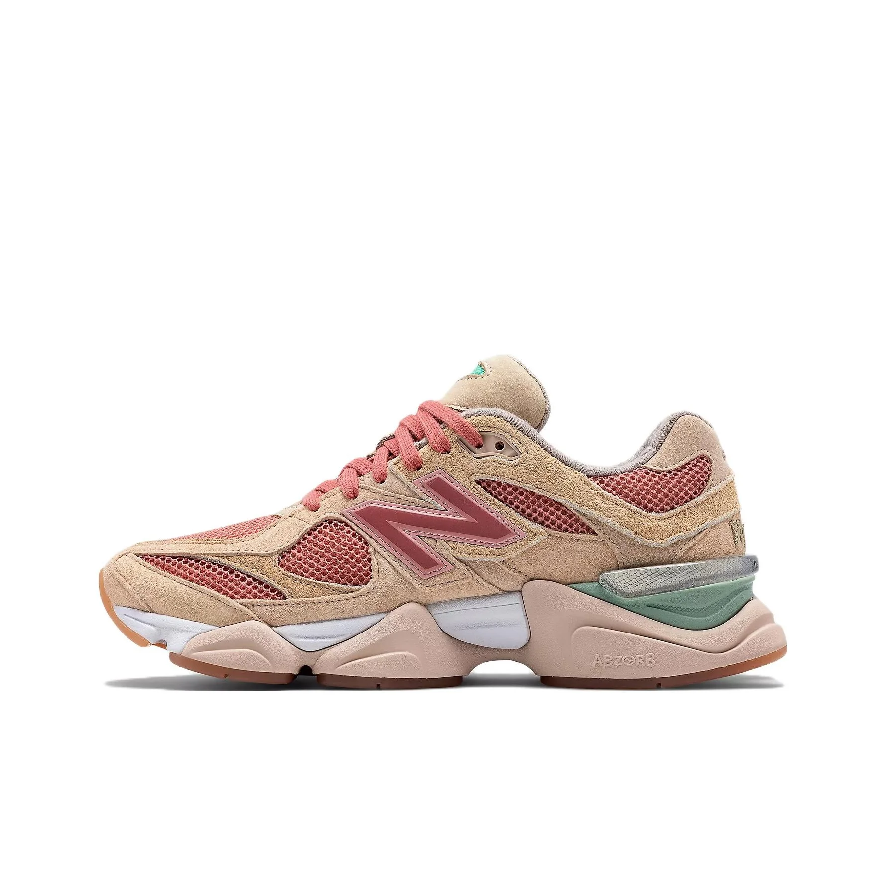 New Balance NB 9060 Chaussures décontractées unisexes basses Beige/Rose U9060JF1 1