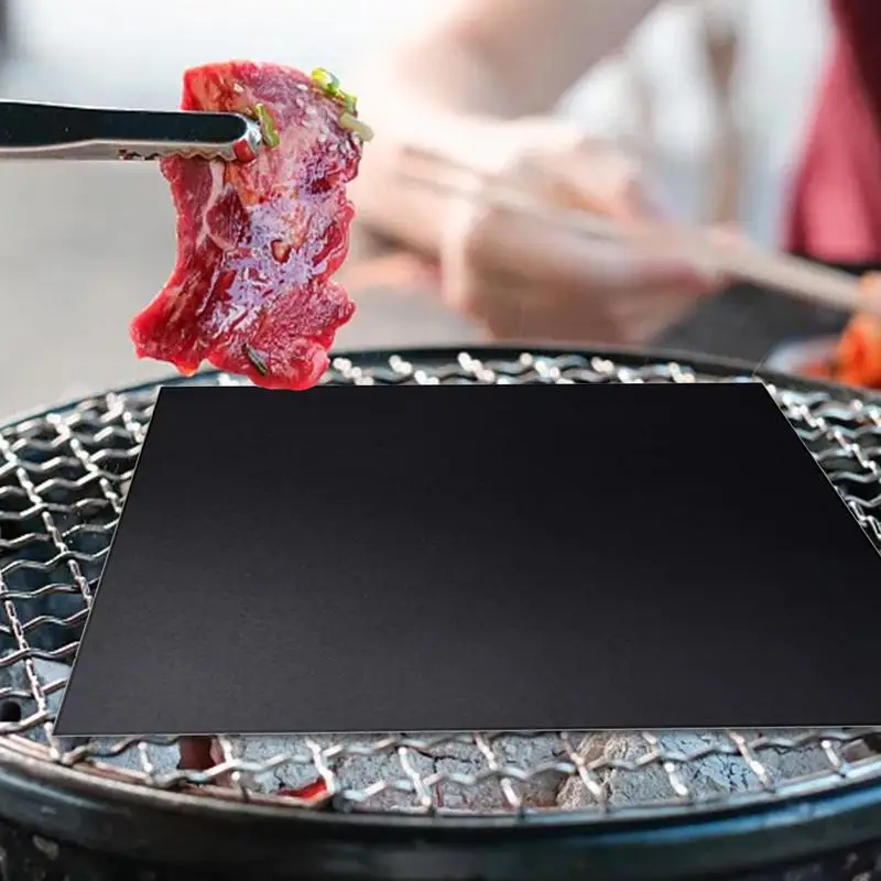 Heat Resistant Grill Mat Non-stick Mat 15.75 X13 Inch Nonstick Mat Reusable Heat Resistant BBQ Grill Accessories For Works On