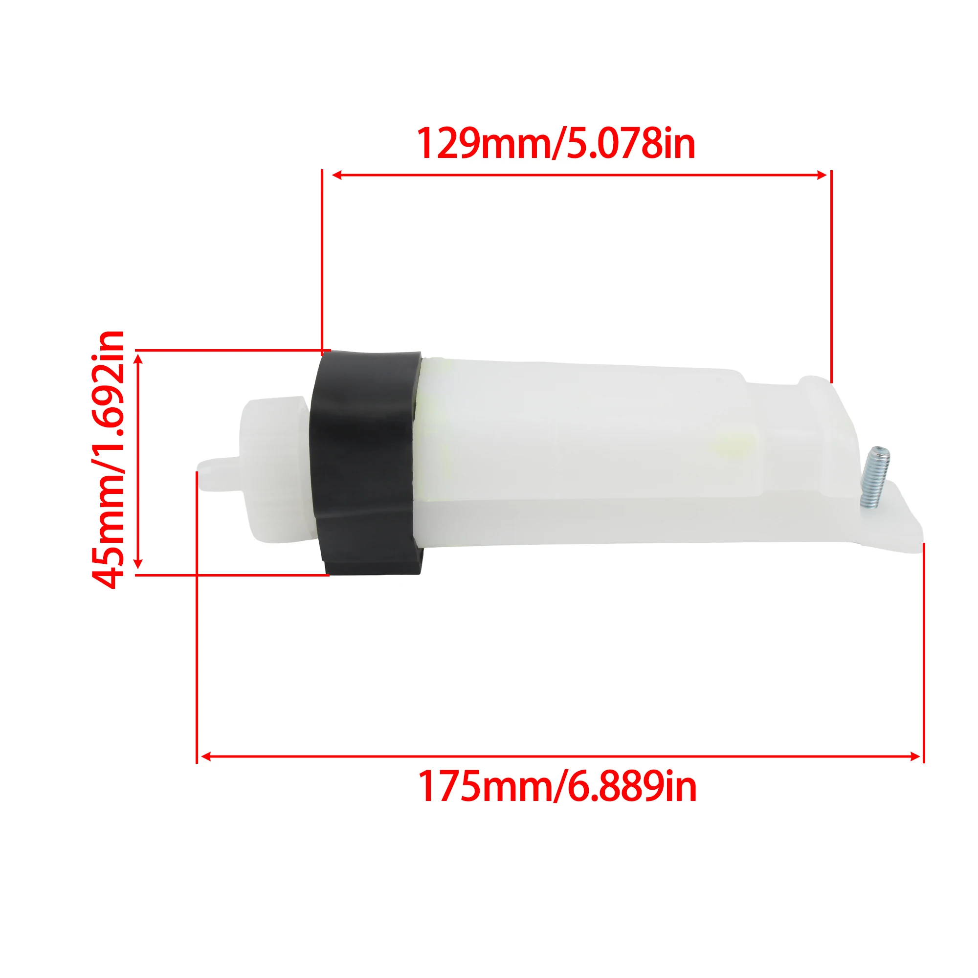 Motorcycle Engine Water Tank Antifreeze Overflow Bottle ABS Plastic Coolant Reservoir For Zongshen Lifan Loncin 150 200cc 250cc