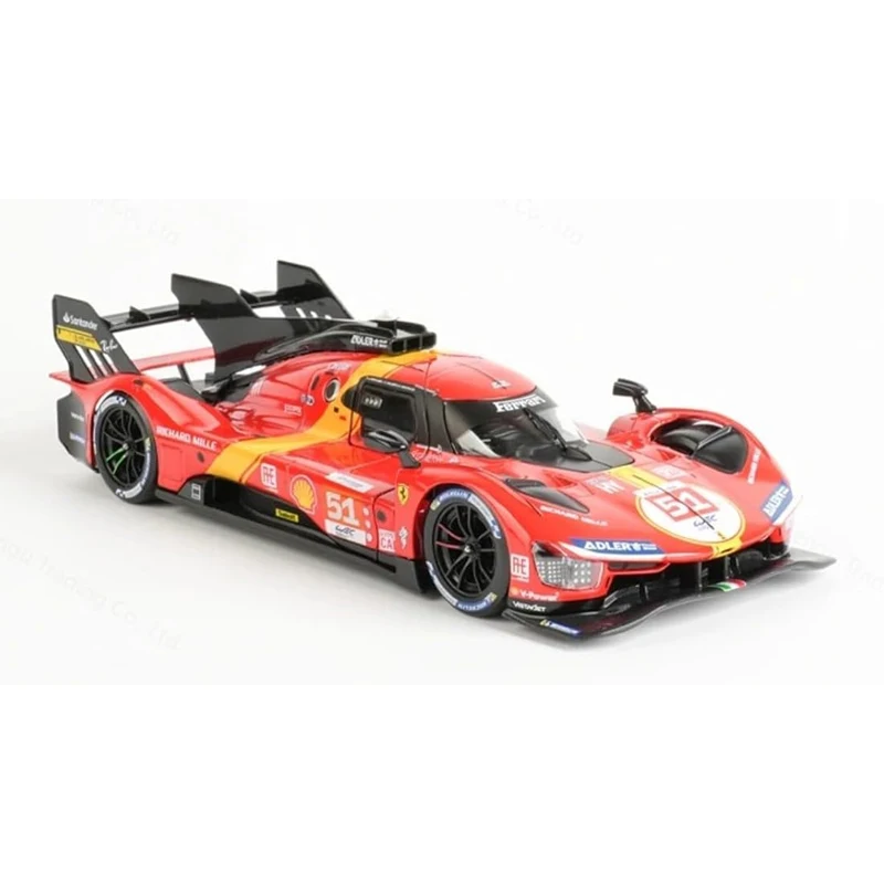 Bburago 1:24 Ferrari 499P #50 #51 LMH FORMULA RACING Luxury Vehicle Diecast Cars Model Porsche 963 24 alloy #5 #6 Collection Gif