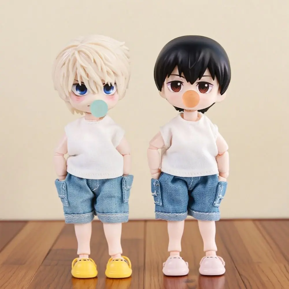 

1 Pair Round Toe Ob11 Doll Slippers Mini Simulation Mini puppy slippers Silicone Cartoon Silicone puppy slippers Gift