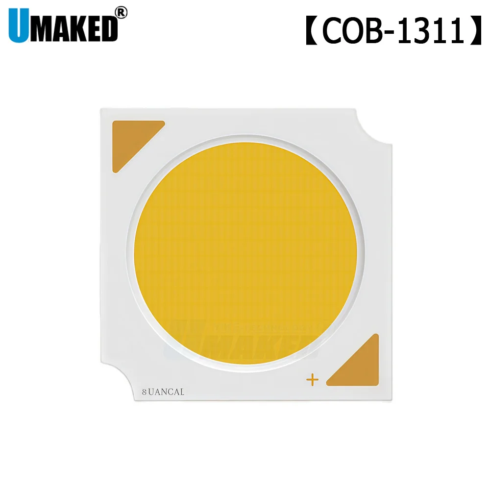 10pc 13x13mm LED downlight source 11mm 3W 7W 9W 15W30W Chip COB Bead Warm White aluminum plate COB diy indoor tracking bulb lamp