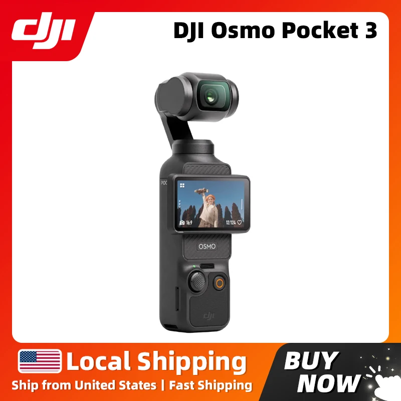 DJI Osmo Pocket 3 1-Inch CMOS & 4K/120fps - 2-Inch Rotatable Screen & Smart Horizontal-Vertical Shooting