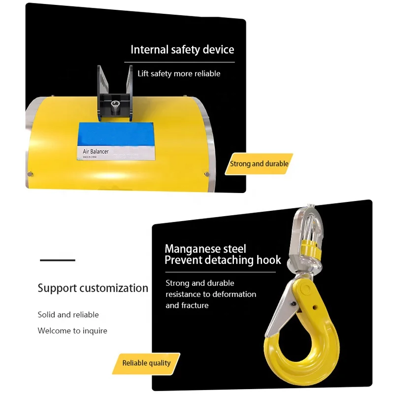 MPHD Accurate And Lightweight Balance Crane Adjustable Speed Pneumatic Hoist