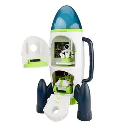 Space Rocket Toy Astronaut Spaceship Toy Kids Early Education Toy Birthday Gift For Boys Girls