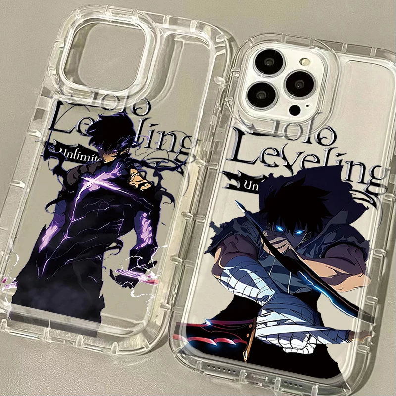 Anime Solo Leveling Transparent Soft Clear Case for Xiaomi Redmi Note 13 12 Pro Plus 5G 4G 12S 11 11S 10 10S 9 9S 8 Pro 12C 10C