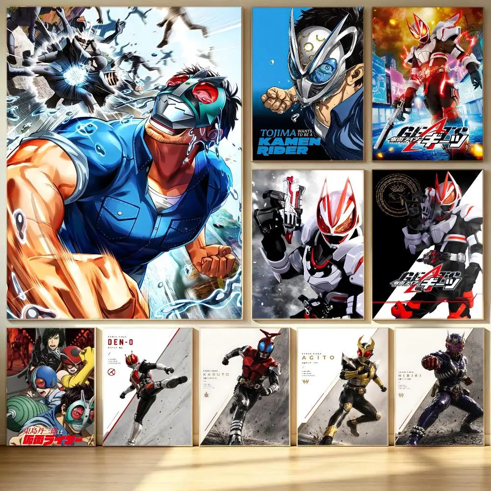 anime Kamen Rider Poster Poster HD  Printing Soothing and Cream Style Home Decor for the Living Room cafes Gift Giving