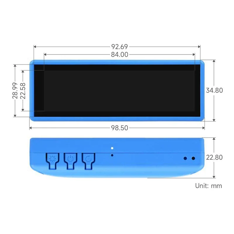 딥시크 샤오지 AI 채팅 로봇 박스 N16R8 개발 보드 3.49인치 LCD 터치스크린, Wi-Fi, BLE 5 ESP32-S3 포함