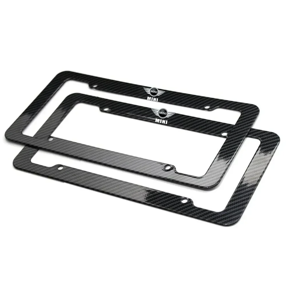 

Carbon fiber license plate protection framework Car Tag Holder For Mini Cooper R50 R52 R53 R55 R56 R60 R61 F54 F55 F56 F60