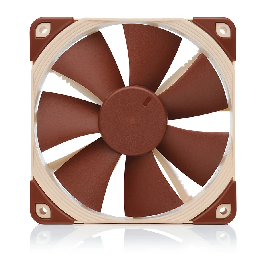 Noctua NF-F12 컴퓨터 케이스 팬 120mm PWM 댐핑 데스크탑 케이스 CPU 공기 냉각기 냉각용 조용한 라디에이터