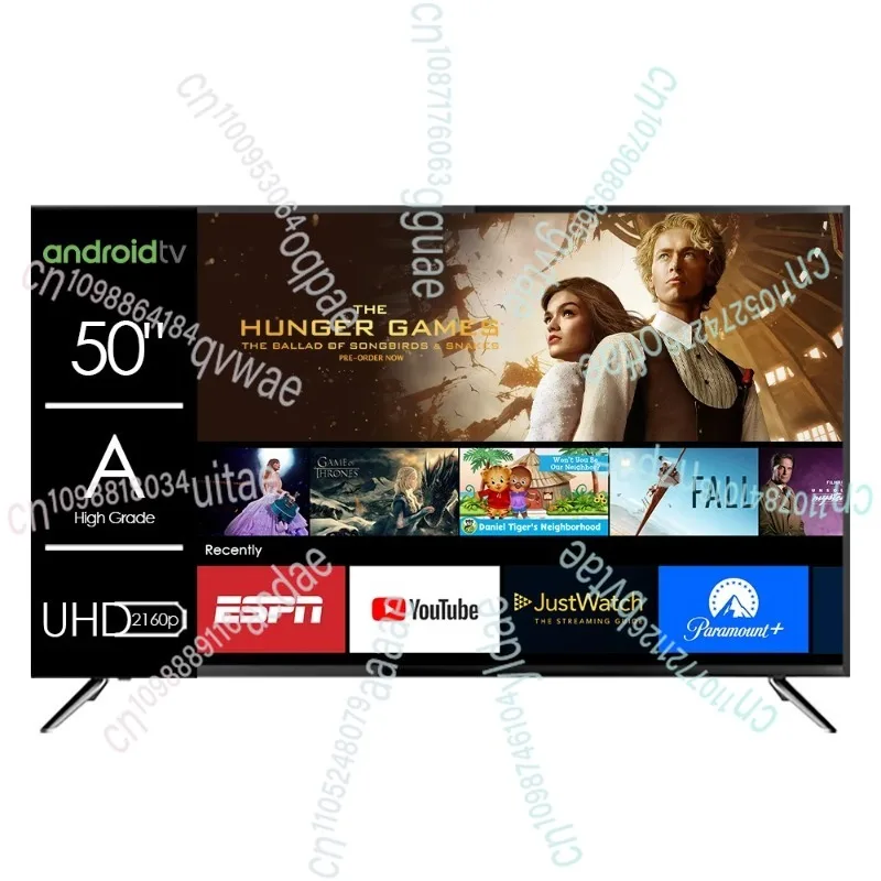 

Светодиодный телевизор с плоским экраном 4K UHD, 50-дюймовый Android 14 15 Smart TV 55 65 75 85 дюймов, ЖК-телевизор со светодиодной подсветкой