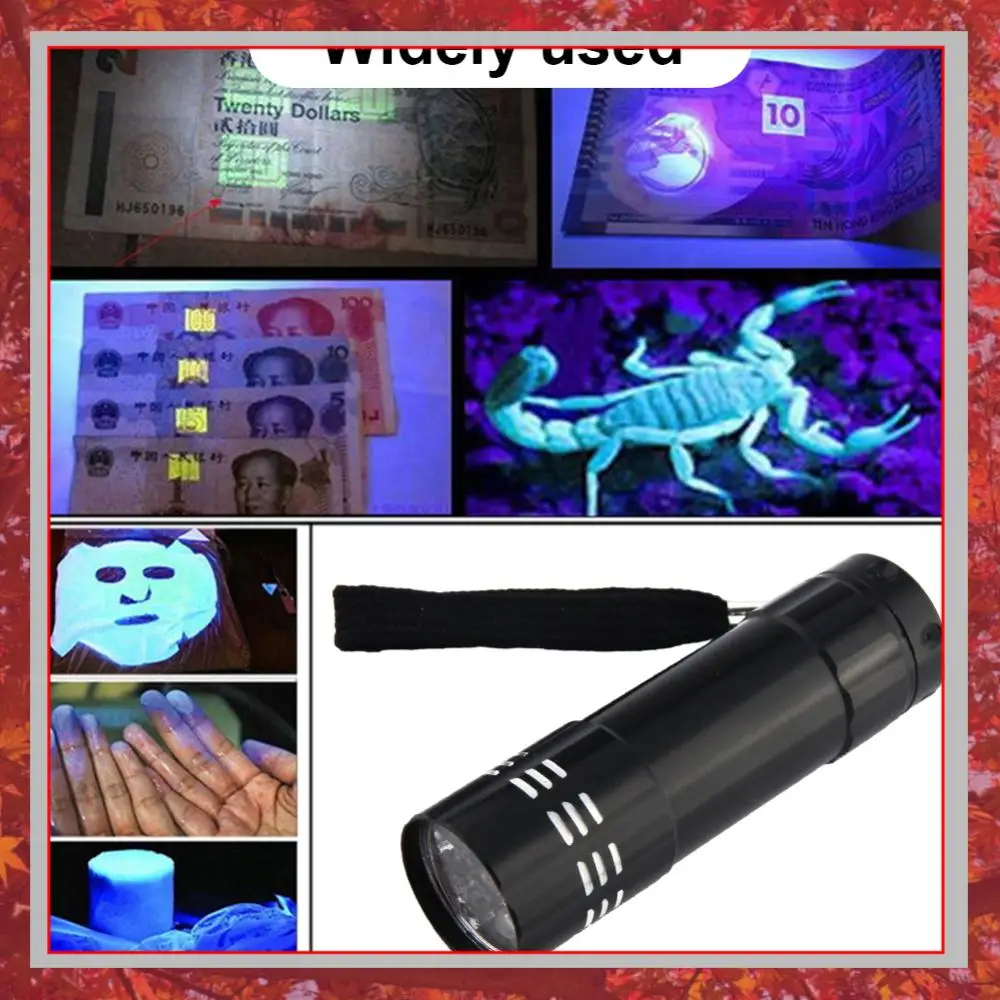 UltraFire E5UV UV Flashlight Ultraviolet Torch Zoomable Violet Lights 395nm Inspection Lamp Pet Urine Stain Detector Tools