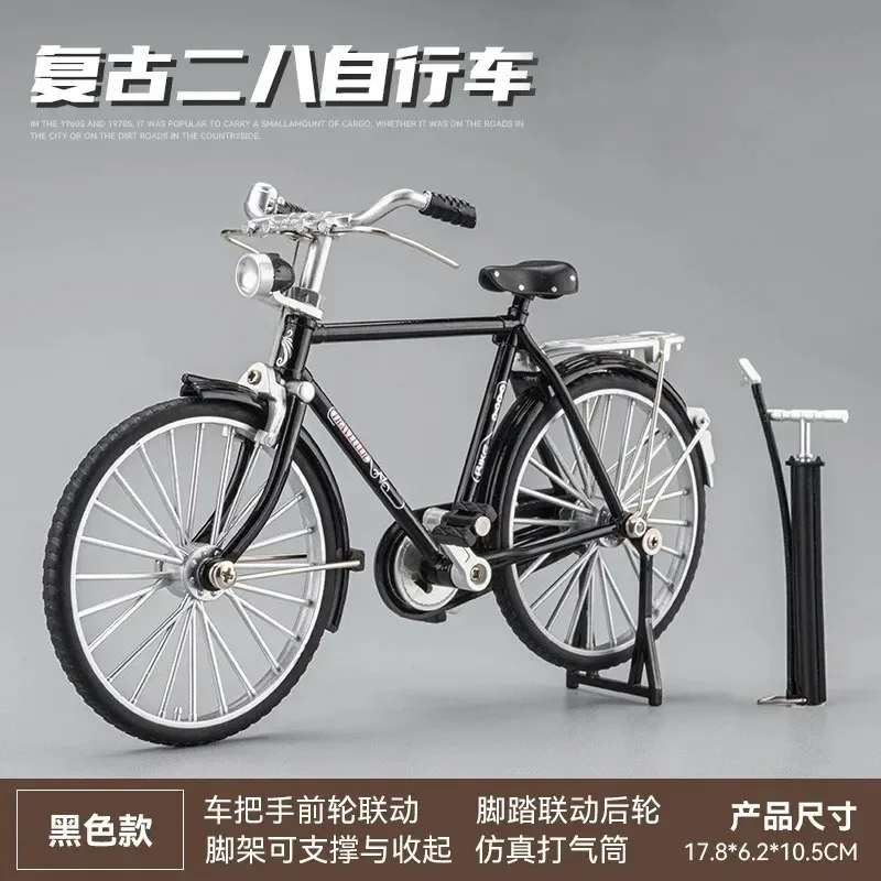 New 1:10 Mini Alloy Model Bicycle Diecast Metal Finger Mountain Racing Bike Adult Simulation Collection Gifts Toys for children