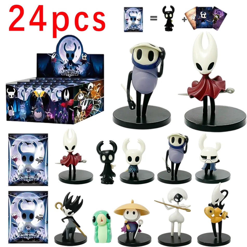 

1-24pcs/Set Hollow Knight blind bag Toys Anime Game Figure The Knight/Hornet Action Figurine Collectible Model Doll Kids Gift