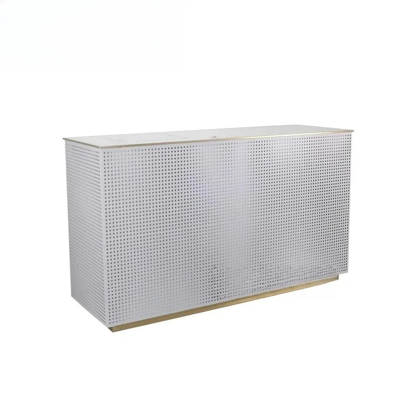 

Modern minimalist clothing store stainless steel checkout page