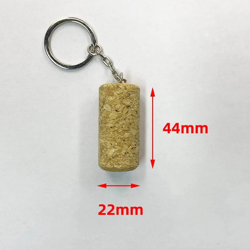 100Pcs Wine Cork Keychain Handmade Wine Enthusiast Gift Key Holder Unique Souvenir Eco-Friendly Gift