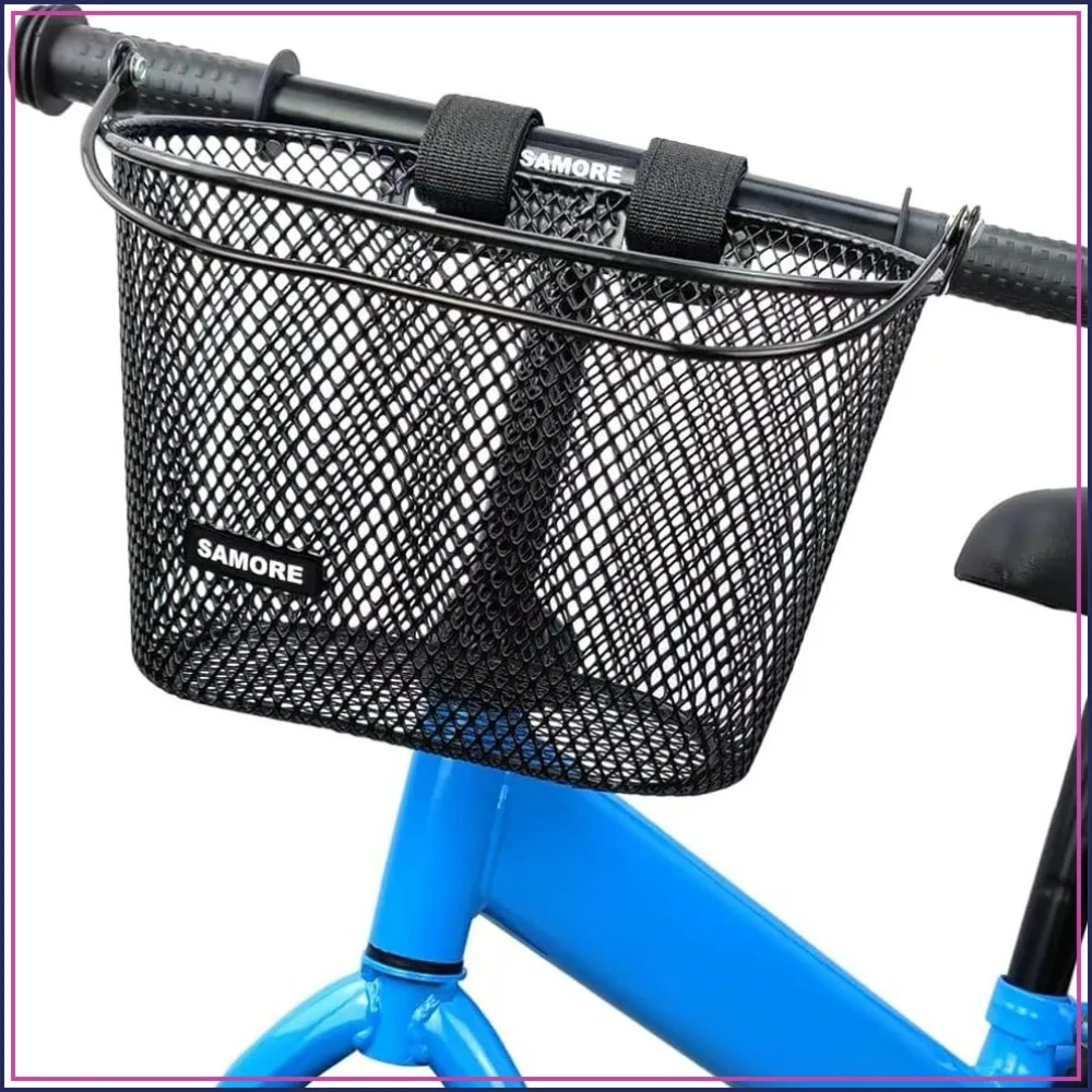 

Bike Basket with Handle, Easy Install, Durable Wicker, Perfect for Bicycle Front