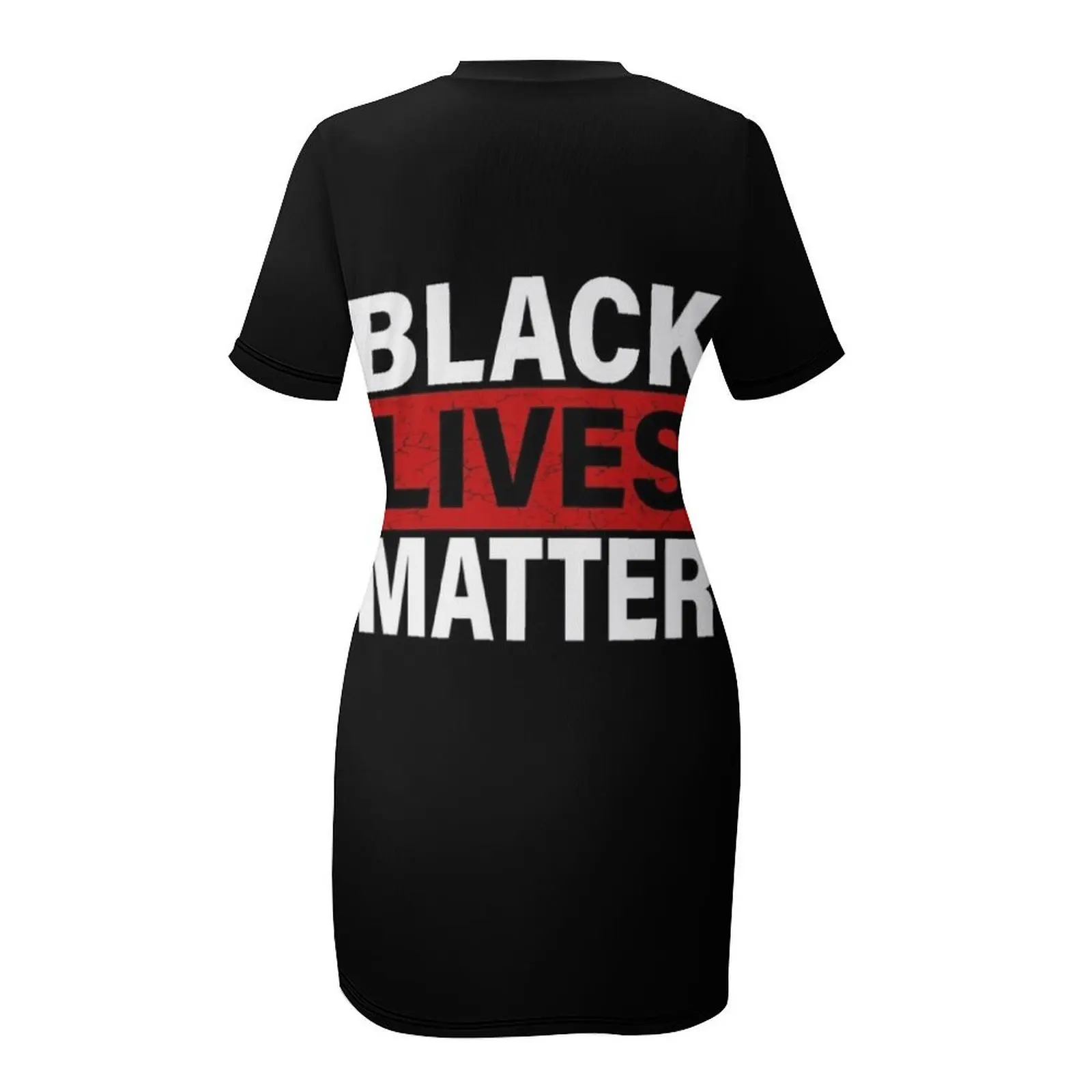 เสื้อยืด Black Lives Matter พร้อมชื่อเหยื่อ - BLM ชุดเดรสแขนสั้น ชุดเดรสหญิง