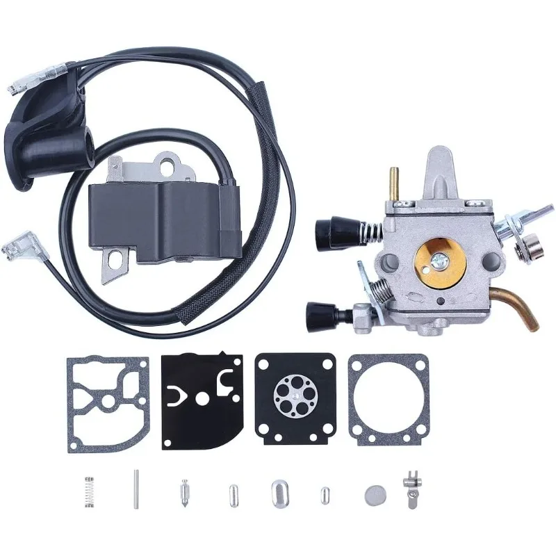 Ignition Coil Carburetor Repair Kit Diaphragm For STIHL FS250 FS250R FS300 FS350 Lawnmower Parts 41344001301