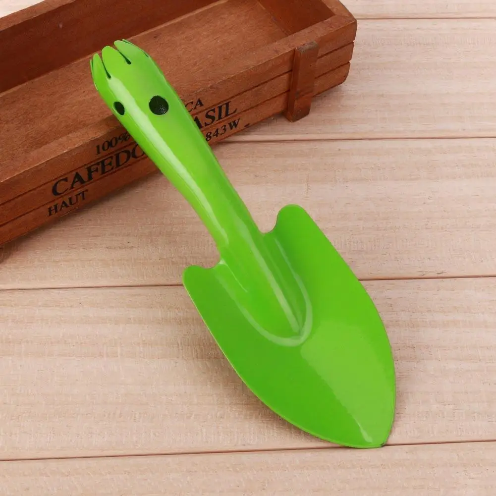 Planting Trowel Shovel Round Handle Small Metal Shovel Portable Mini Sand Shovel Multifunction Gardening Tools