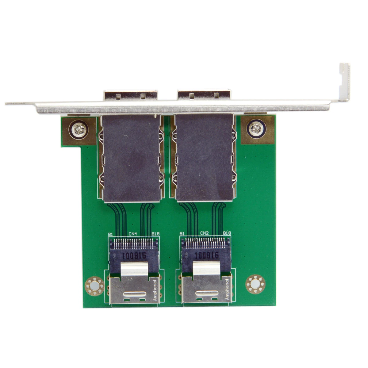 SAS Cable Mini SAS SFF-8088 2 Port to SAS Cable SAS 36Pin SFF-8087 PCBA Female Adapter With PCI Bracket Mini SAS to SAS Adapter
