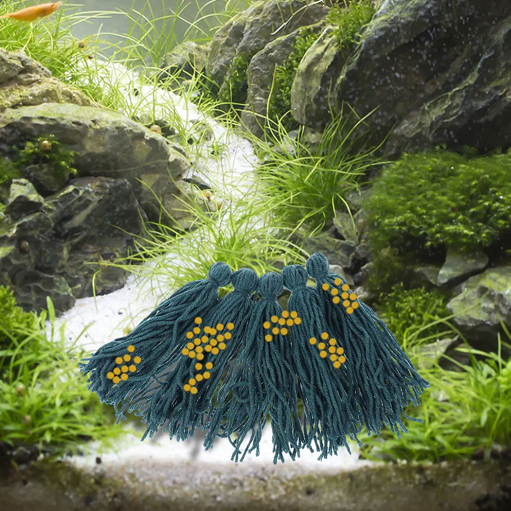 

10pcs Spawning Mop Fish Tank Breeding Tool Floats Aquatic Pets Egg Yarn Aquarium Decorations Reproduction Rate
