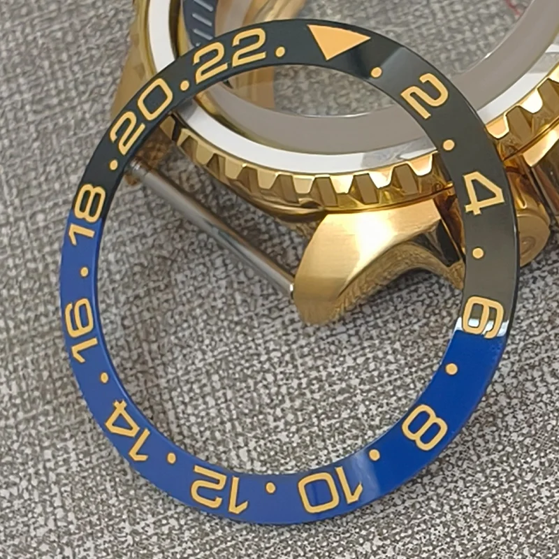 38mmx30.7mm Sloping Ceramic Bezel Fits SKX007 SKX009 GMT SUB Diving Case Ring NH35 NH36 Men Watch Ceramic Bezel Accessory Parts