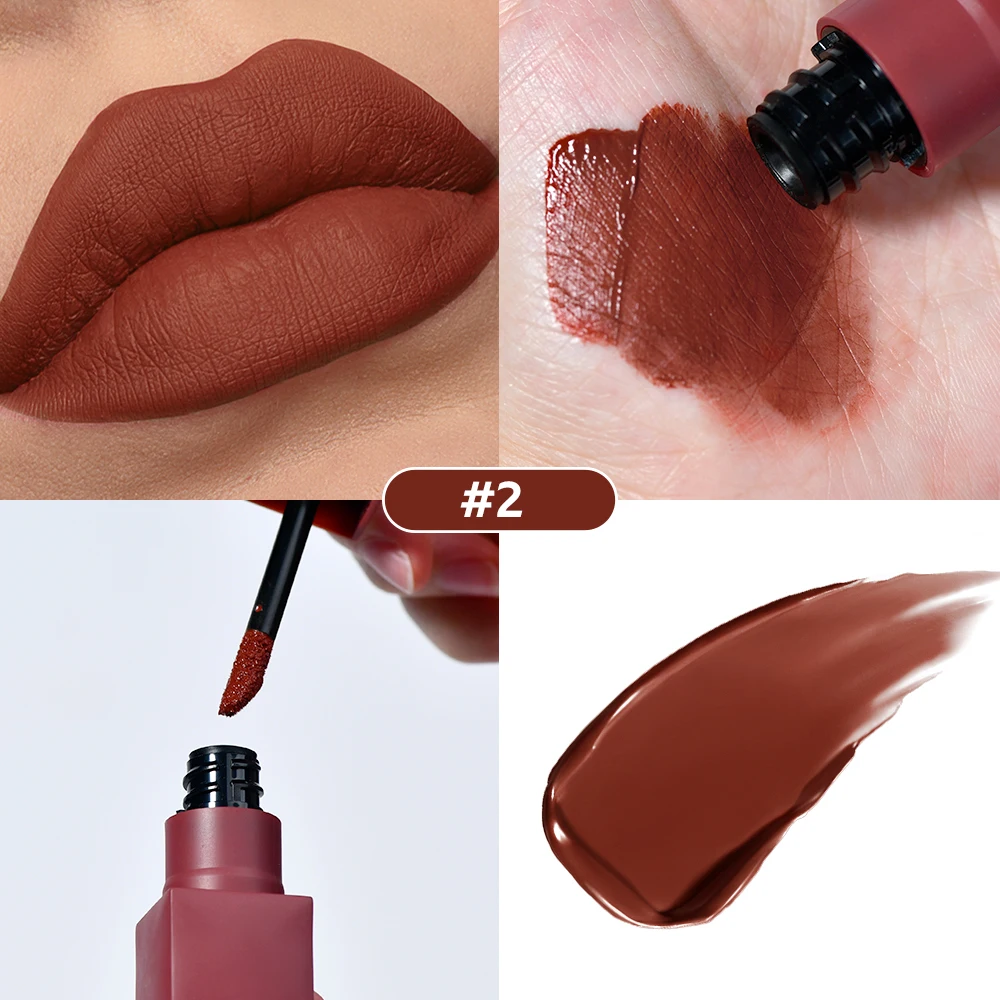 Lip Stain Set Teddy Tint Lip Color Tear Lip Gloss Super Stay Long-Lasting Coloring 12H Matte Texture WaterproofLipstick Cosmeti