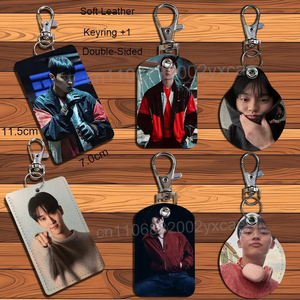 cool Ahn Soo-ho Choi Hyun Wook Weak Hero Card Holder With Keychain Executive Protection For Bank Credit Subway Bus Case