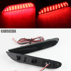 2X LED Bumper Reflector Lights For Infiniti Q50 QX56 QX60 QX80 Nissan Pathfinder Rogue Function as Tail, Brake & Rear Fog Lamp