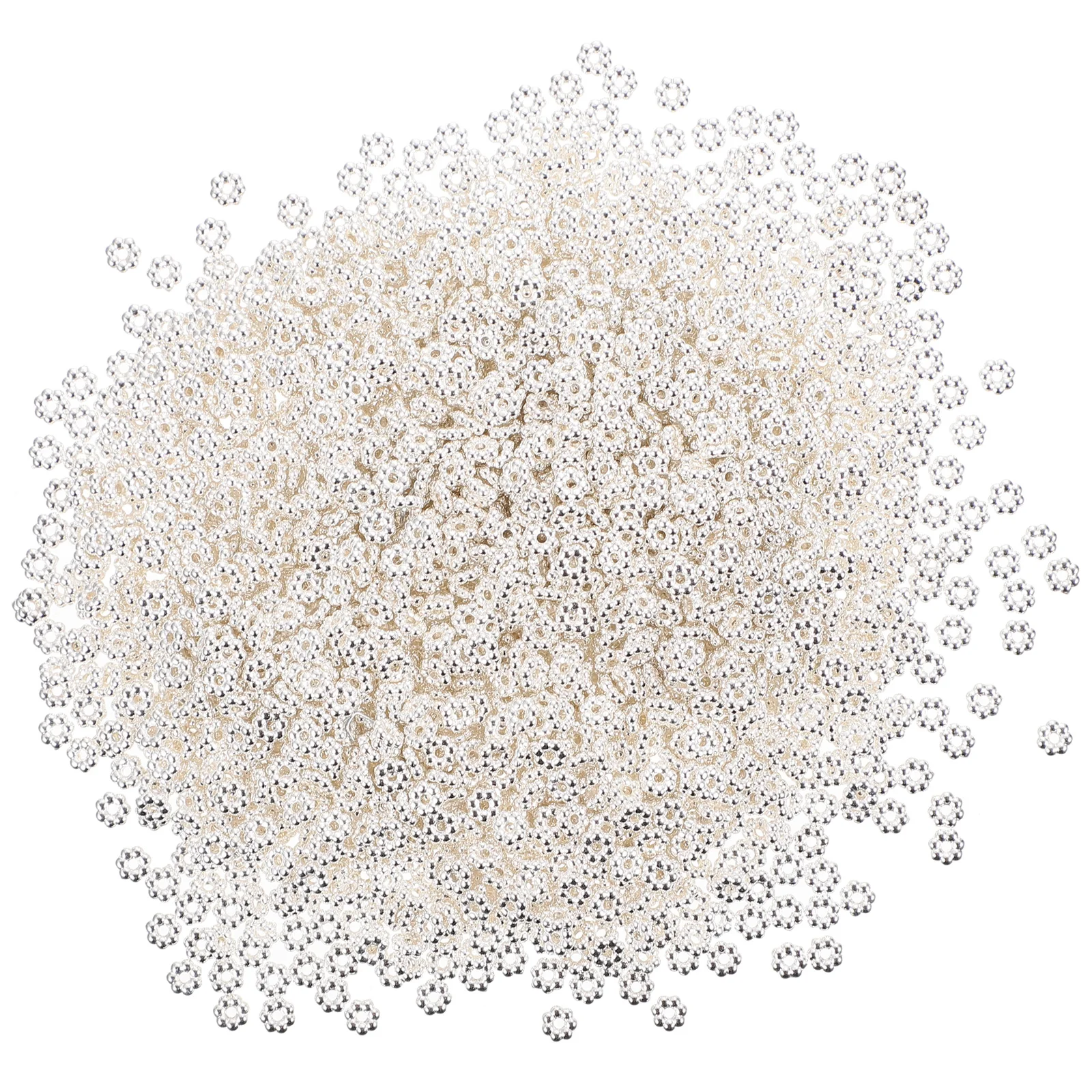 

2000Pcs Plastic Electroplated Delicate Flower Shape Beads DIY Jewelry Making Accessories Craft Beads Necklace Bead