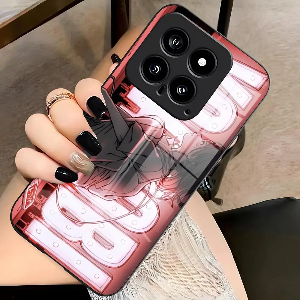 حافظة هاتف Yoasobi لهاتف Xiaomi 15 Redmi Note 14 13 12 11 T Lite Ultra Pro Pro Plus 12 10 C 5G غطاء زجاجي
