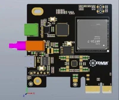 Nvarcher FPGA DMA Development Board with Custom PCILeech Firmware - 300 MB/s Speed, USB-C/PCIe Connection